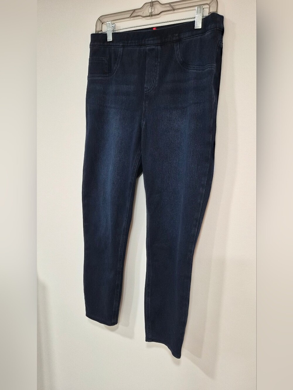 SPANX Dark Blue Pull-On Jeggings - Large Petite